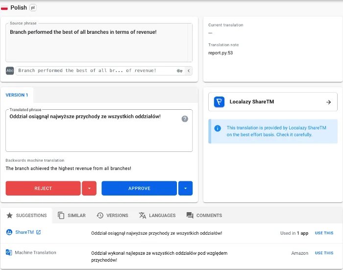 Localazy Translate Screen