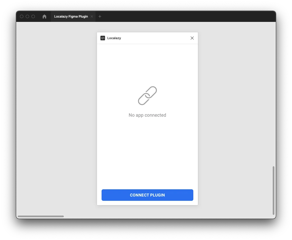Connect Plugin Screen