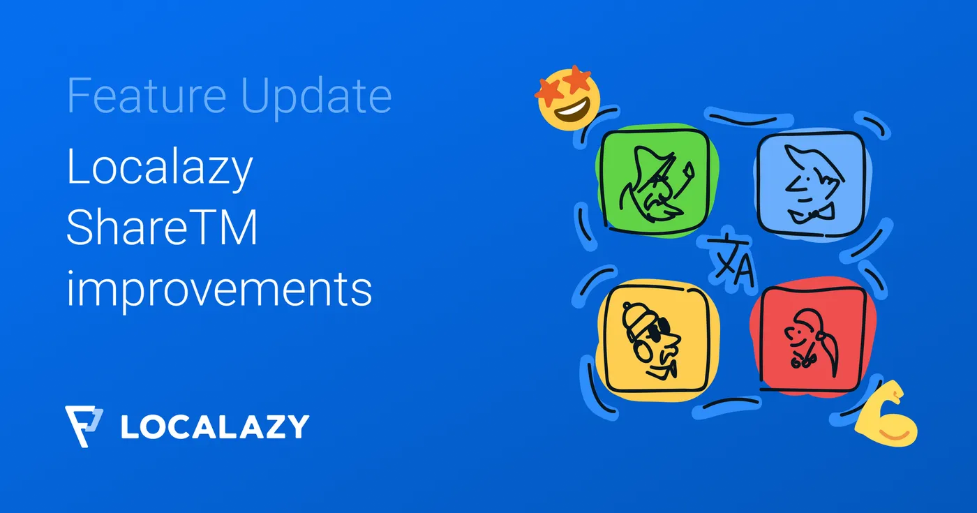 Illustration of Feature Update: Localazy ShareTM improvements