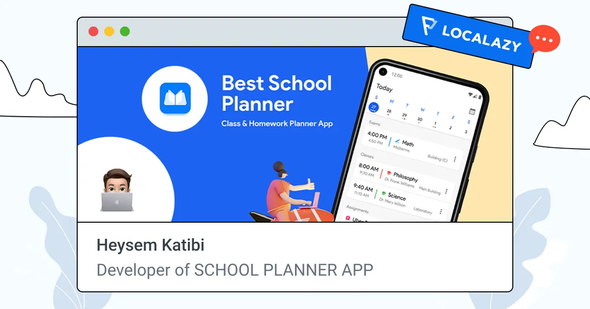 Illustration of Interview: back to college with the School Planner app