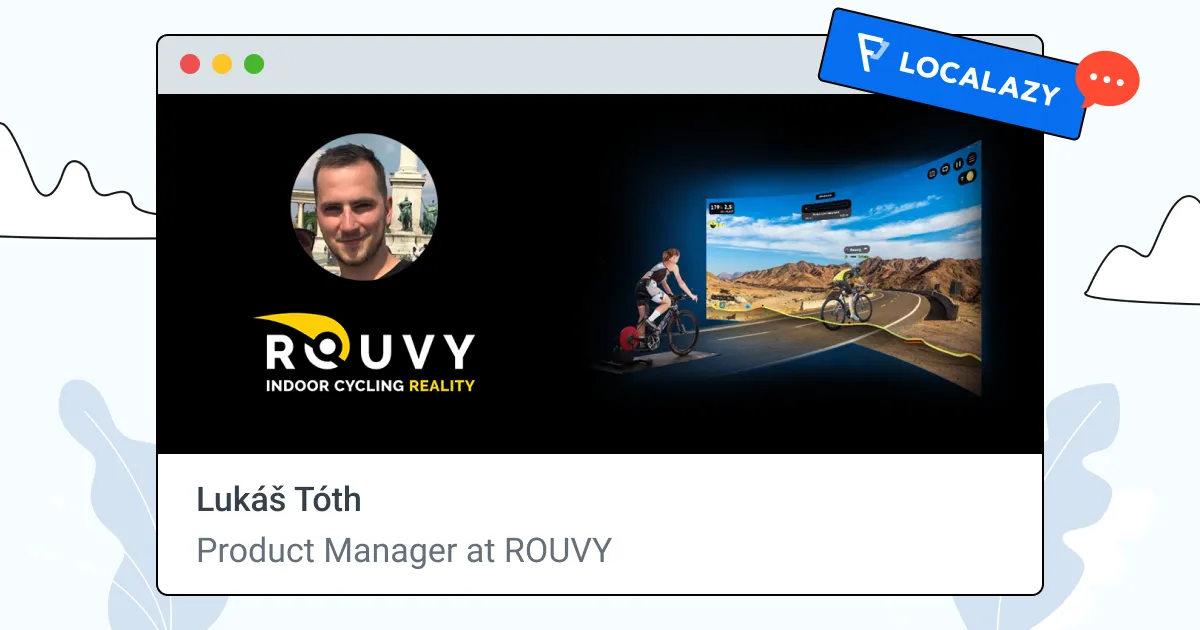 Illustration of Case Study: 🚴 ROUVY's Tour de localization with Localazy