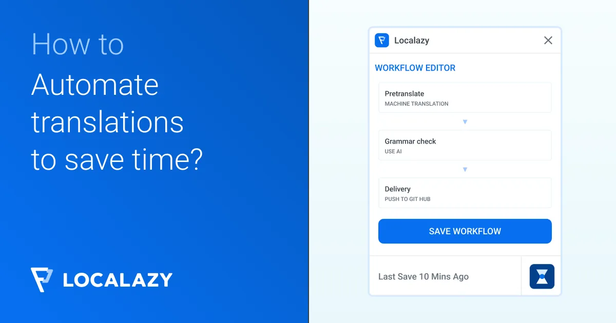 Illustration of How to automate translations when working with evolving content to save time? ⏰