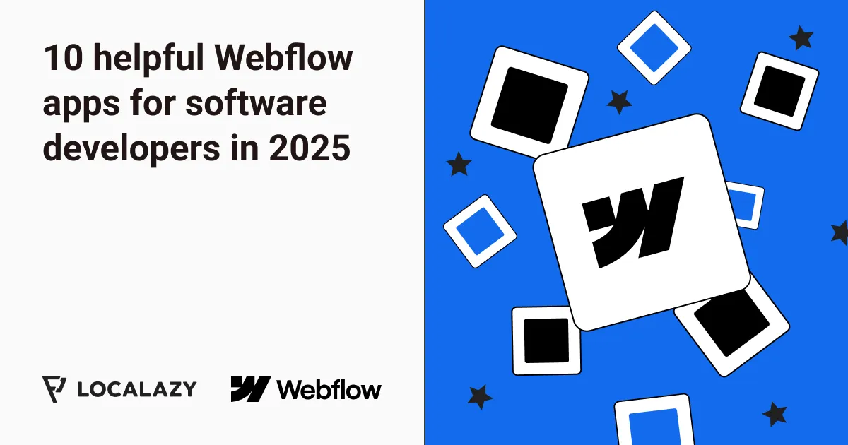 Illustration of 10 helpful Webflow apps for software developers in 2025