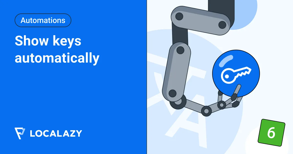 Illustration of Automations Series: Show keys automatically
