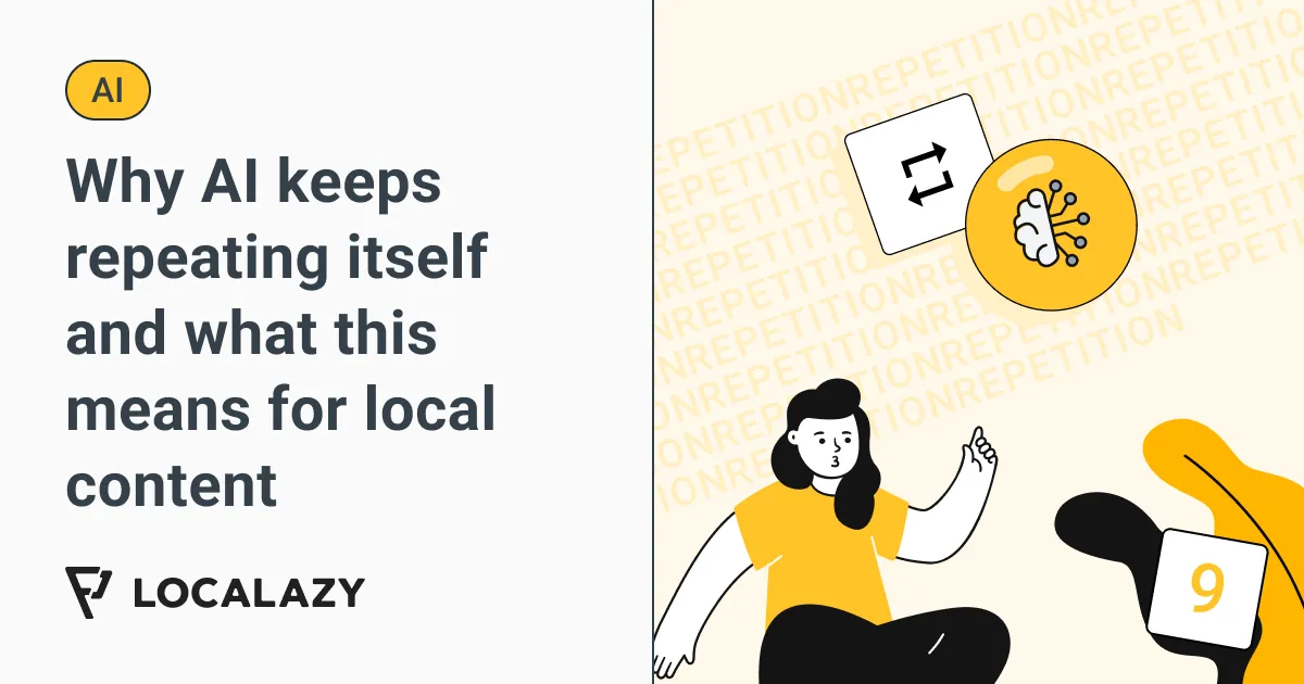 Illustration of Why AI keeps repeating itself and what this means for local content