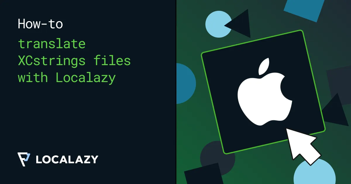 Illustration of How to translate XCstrings files with Localazy