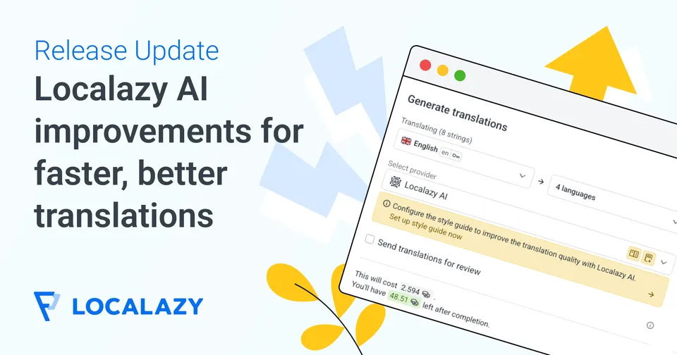 Illustration of Release Update: Localazy AI just got smarter!